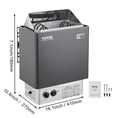Stainless Steel Electric Sauna Heater Internal Controller for Overheating Protection