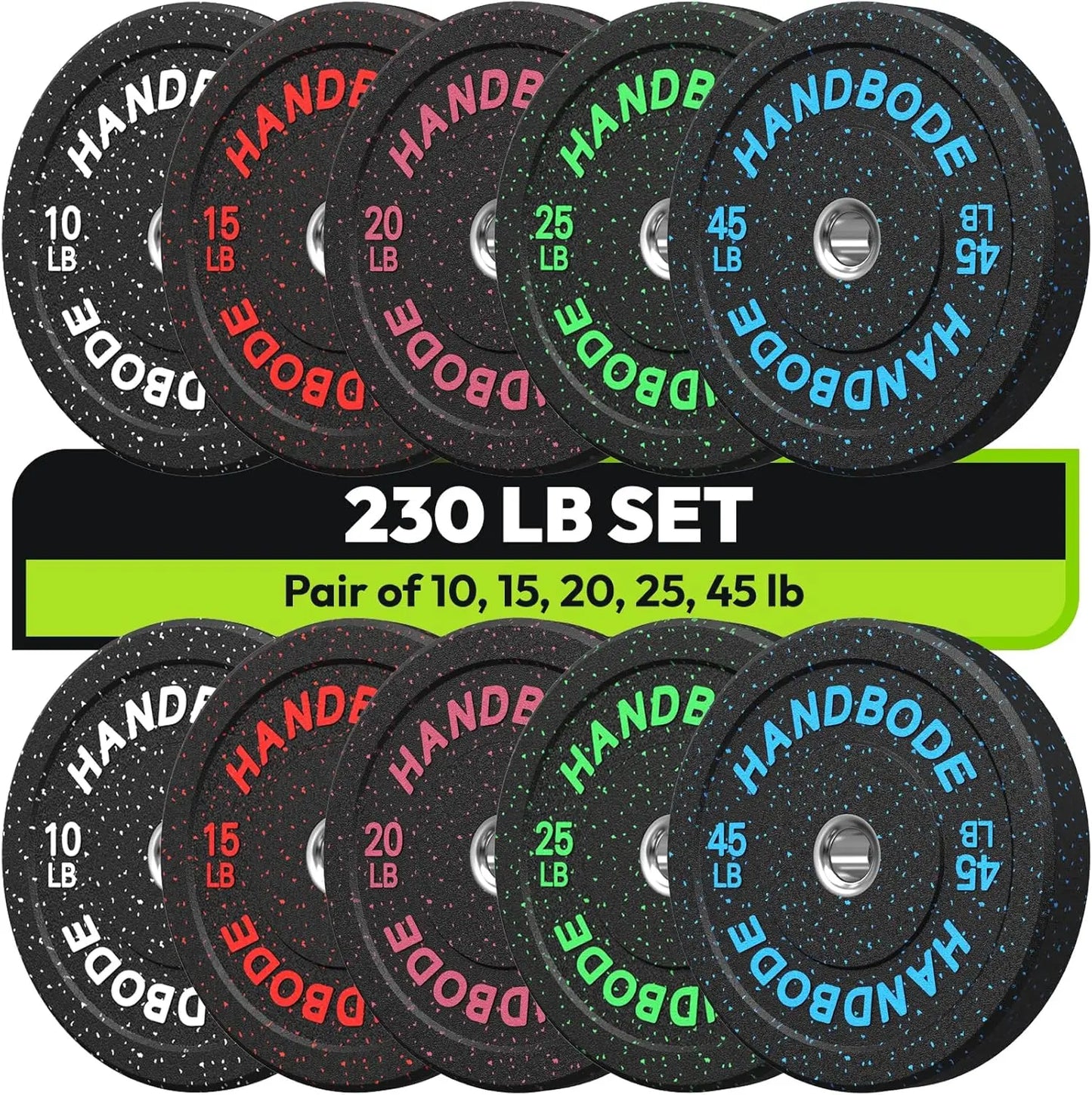 Colored Weights Rubber Strength Training Plate for Weightlifting