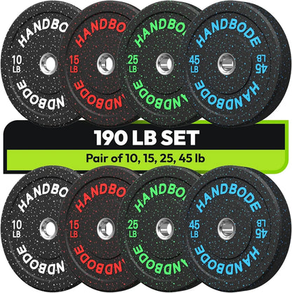 Colored Weights Rubber Strength Training Plate for Weightlifting