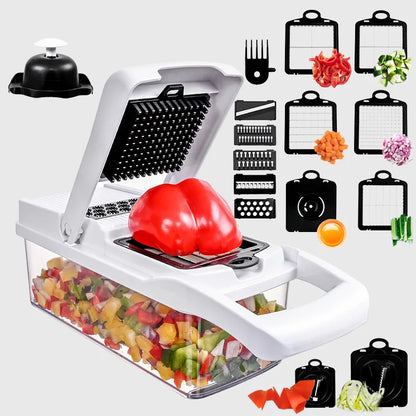 26 pieces set of multifunctional vegetable diced slicer,