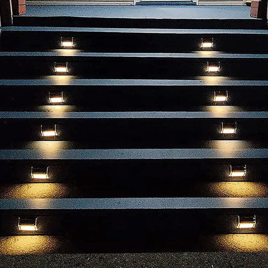 Outdoor LED Waterproof Stainless Steel Solar Lights for Steps Deck